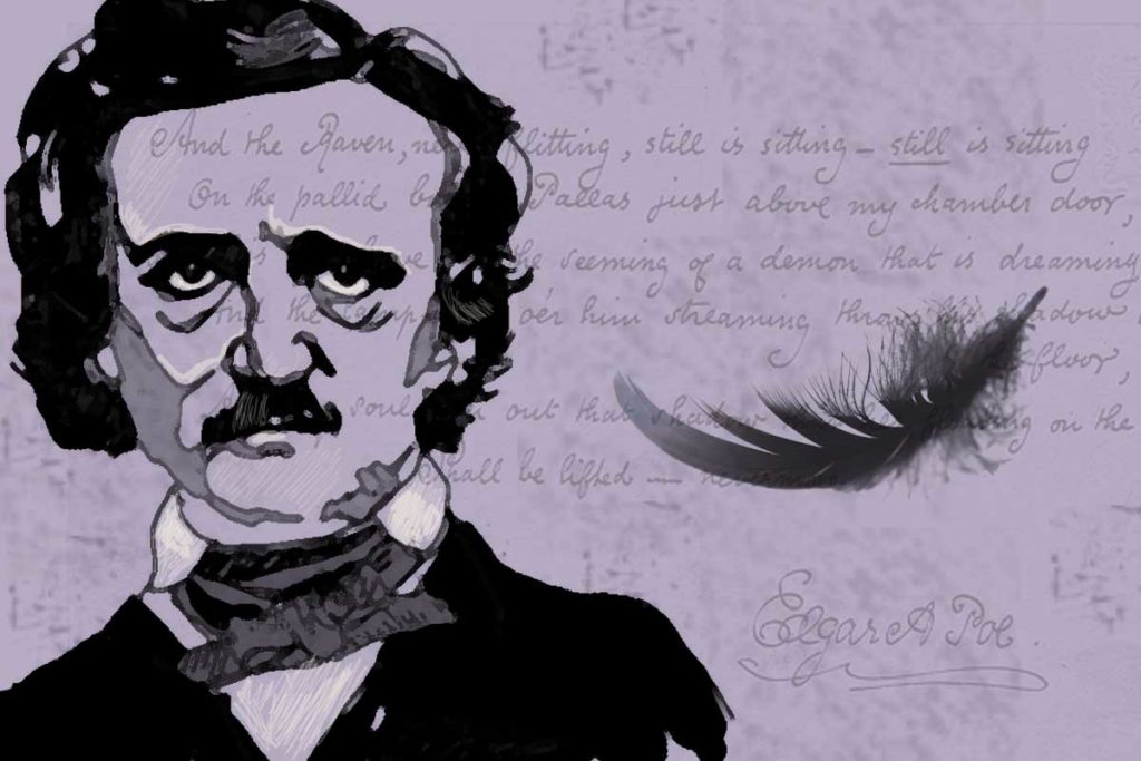 Edgar Allen Poe illustration